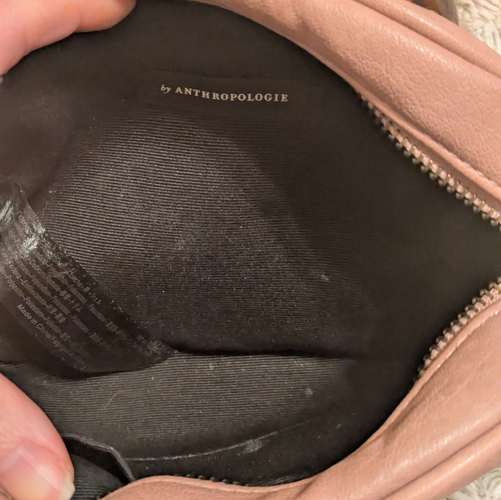 Anthropologie Tortoise Shell Handle Bag (Missing Crossbody Strap) - Picture 3 of 3